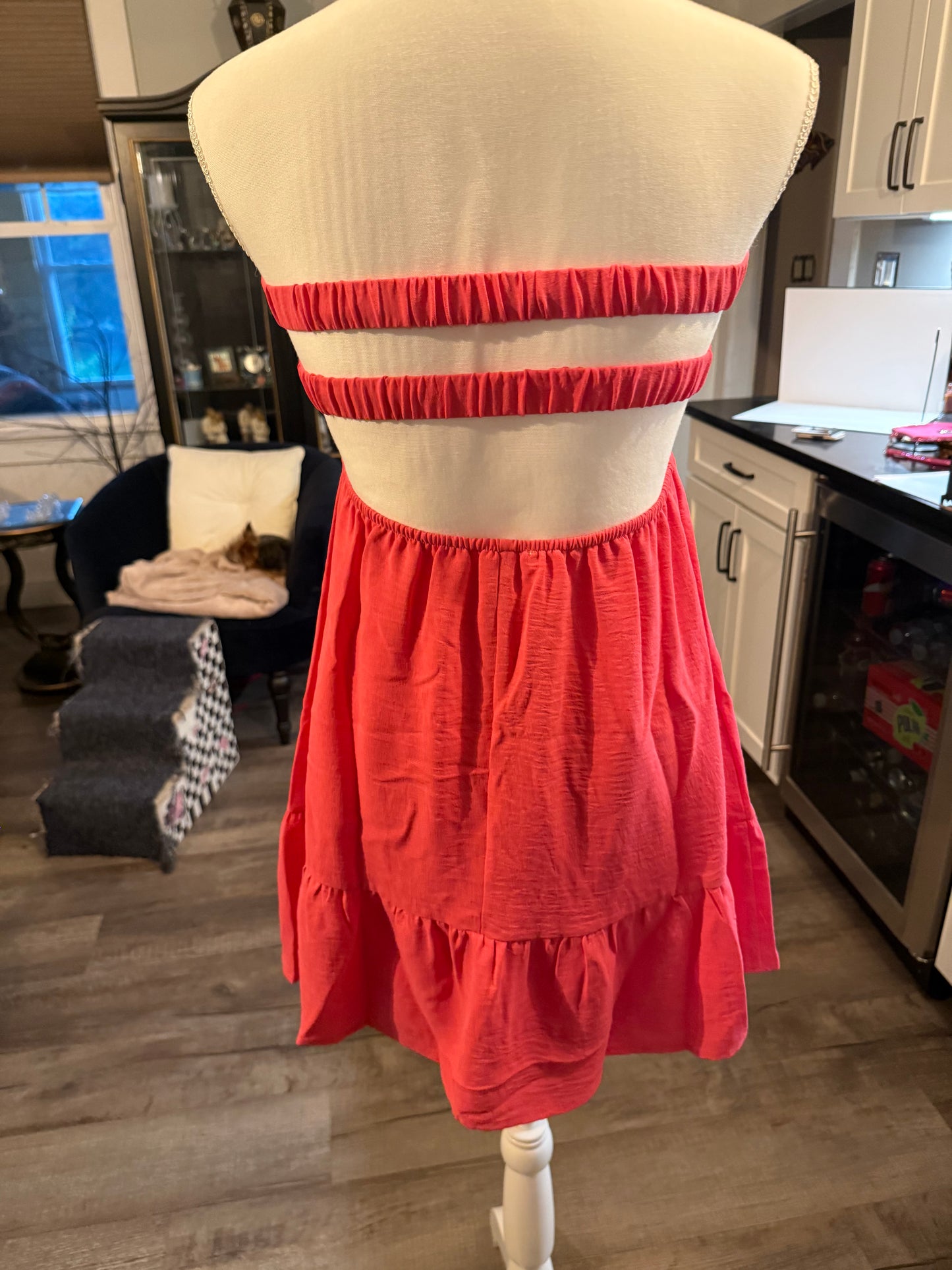 Pink Strapless Sundress