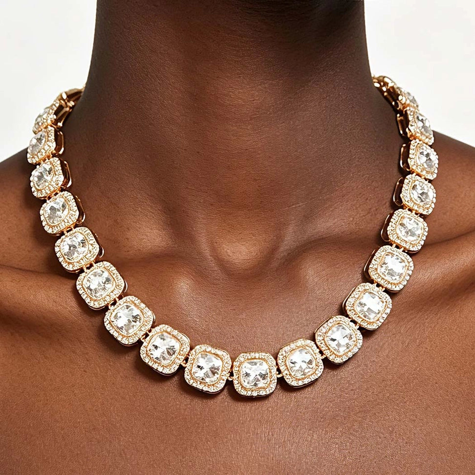 Rhinestone Chain Necklace