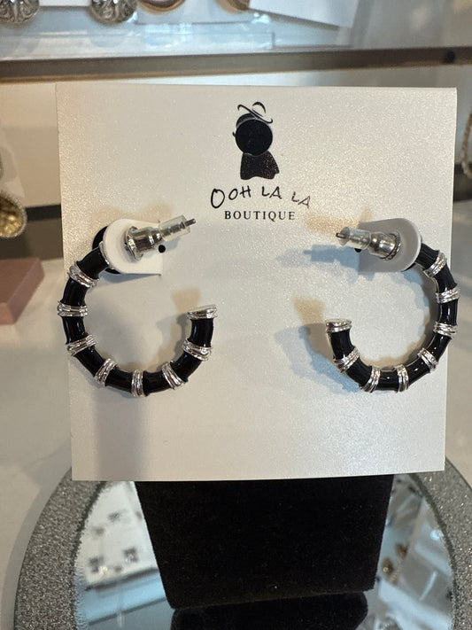 Caracol Blk/sil Hoop