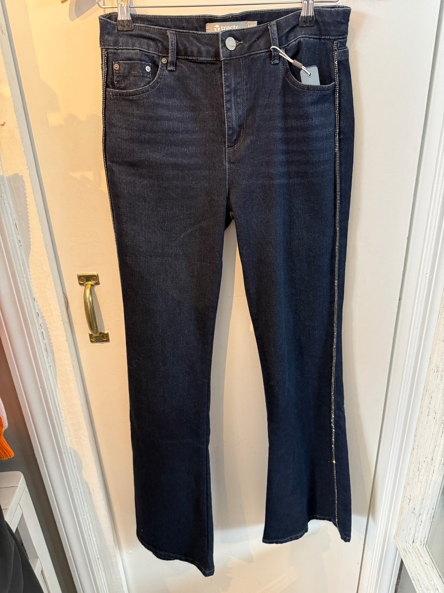Tratr Bling Side Boot Cut Jeans