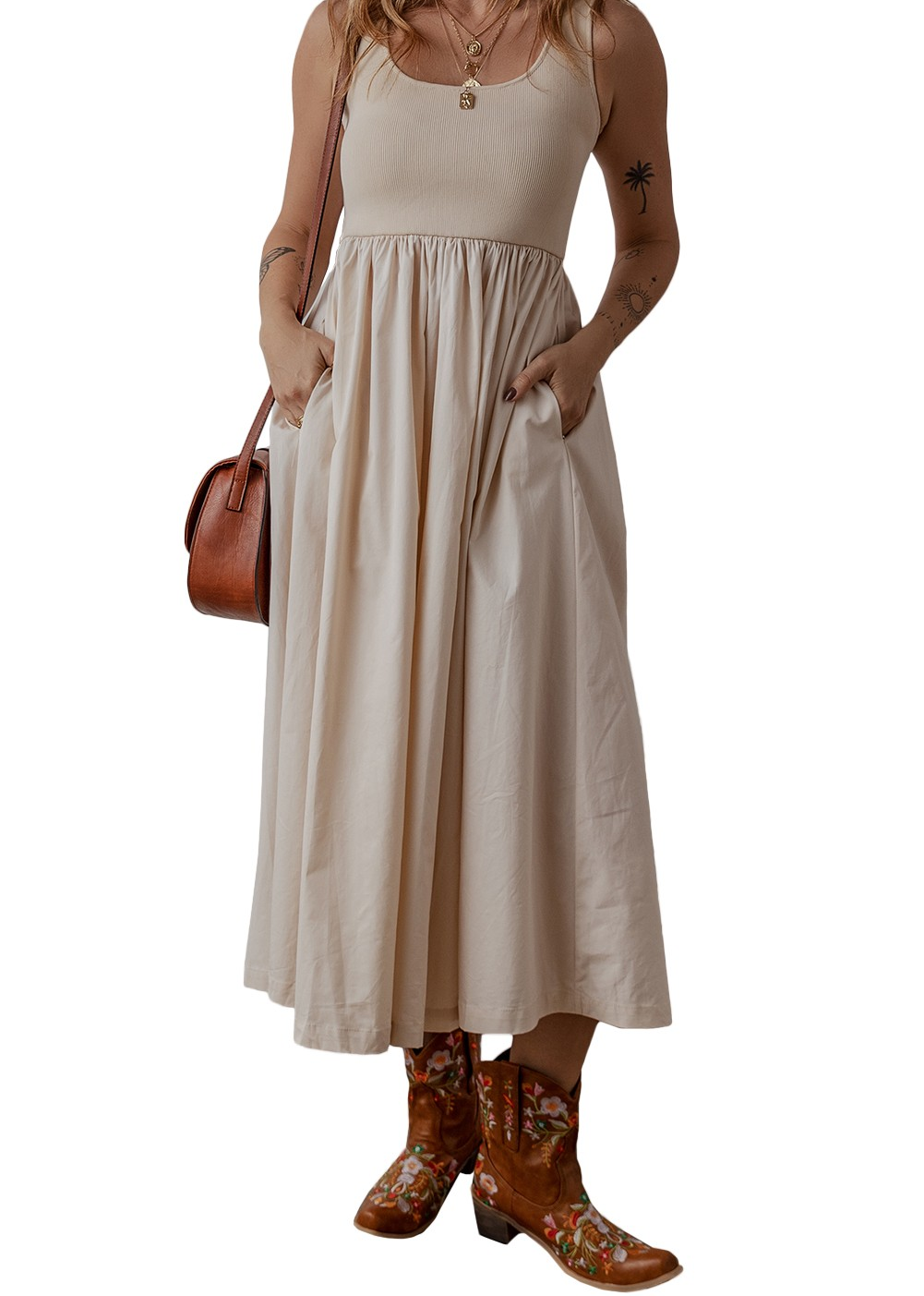 Ribbed Sleeveless Dress