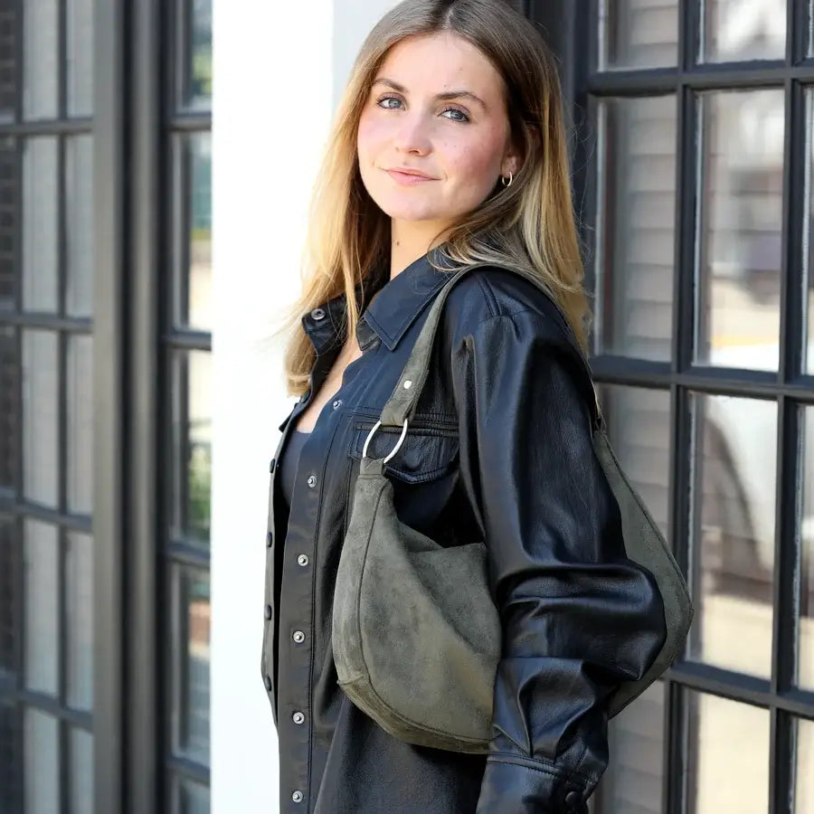 Ruby Suede East West Tote