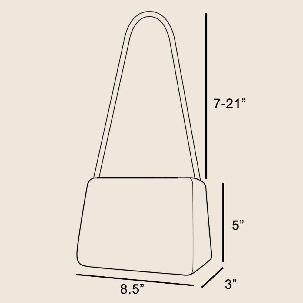 Buckle Detail Hobo Shoulder Bag