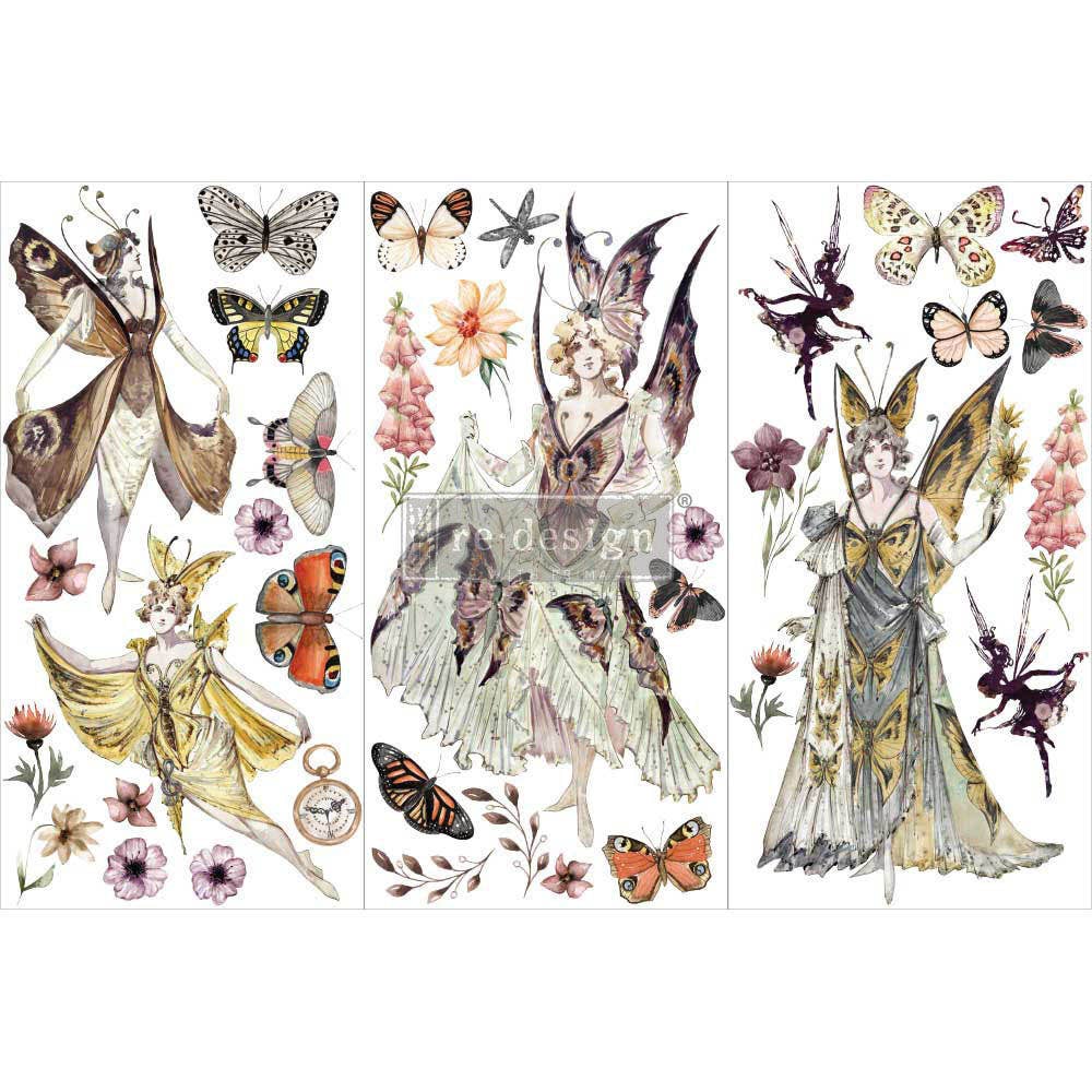 Redesign With Prima Small Transfers Forest Fairies 6"x12"