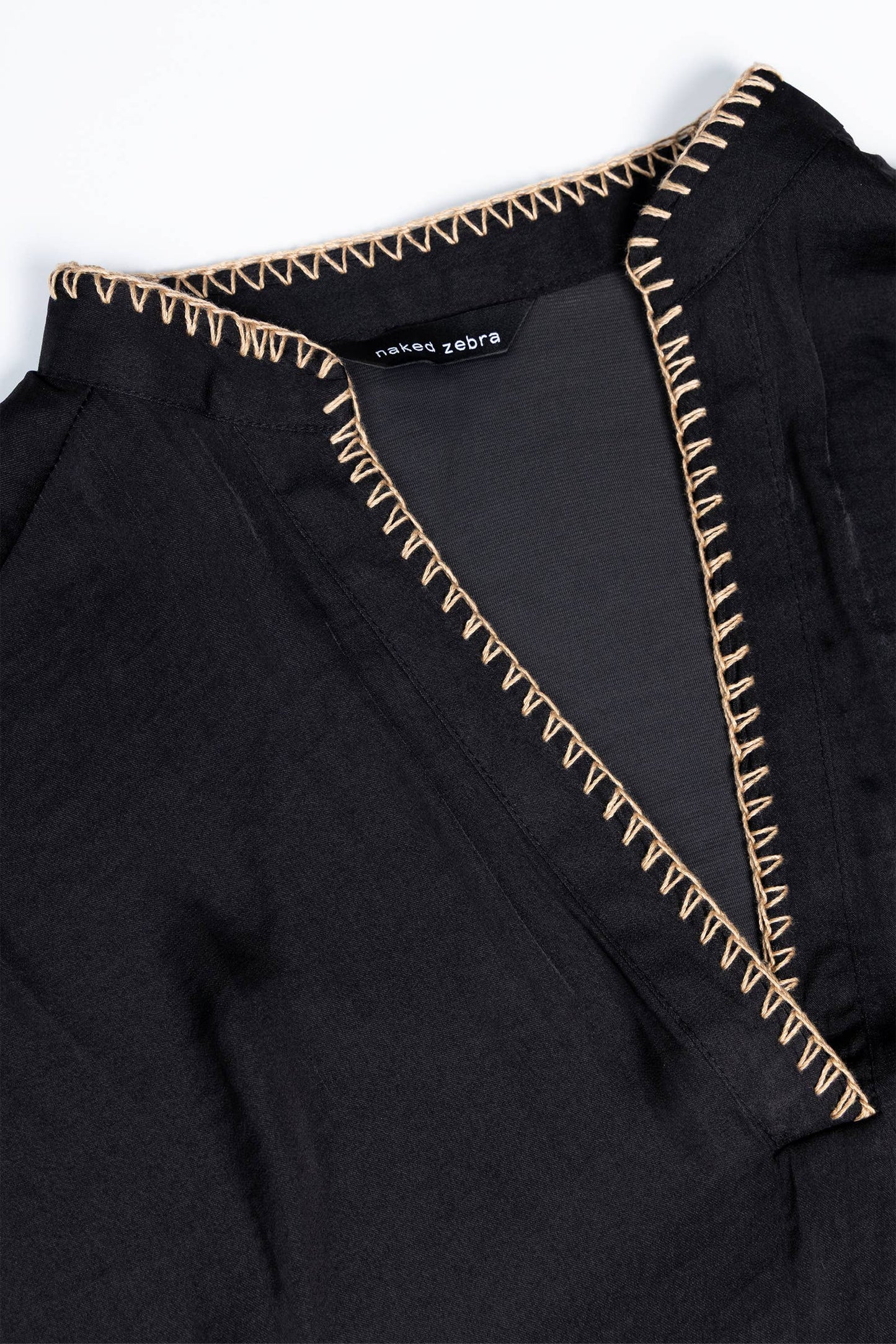 Whipstitch Drop Shoulder Regular Blouse