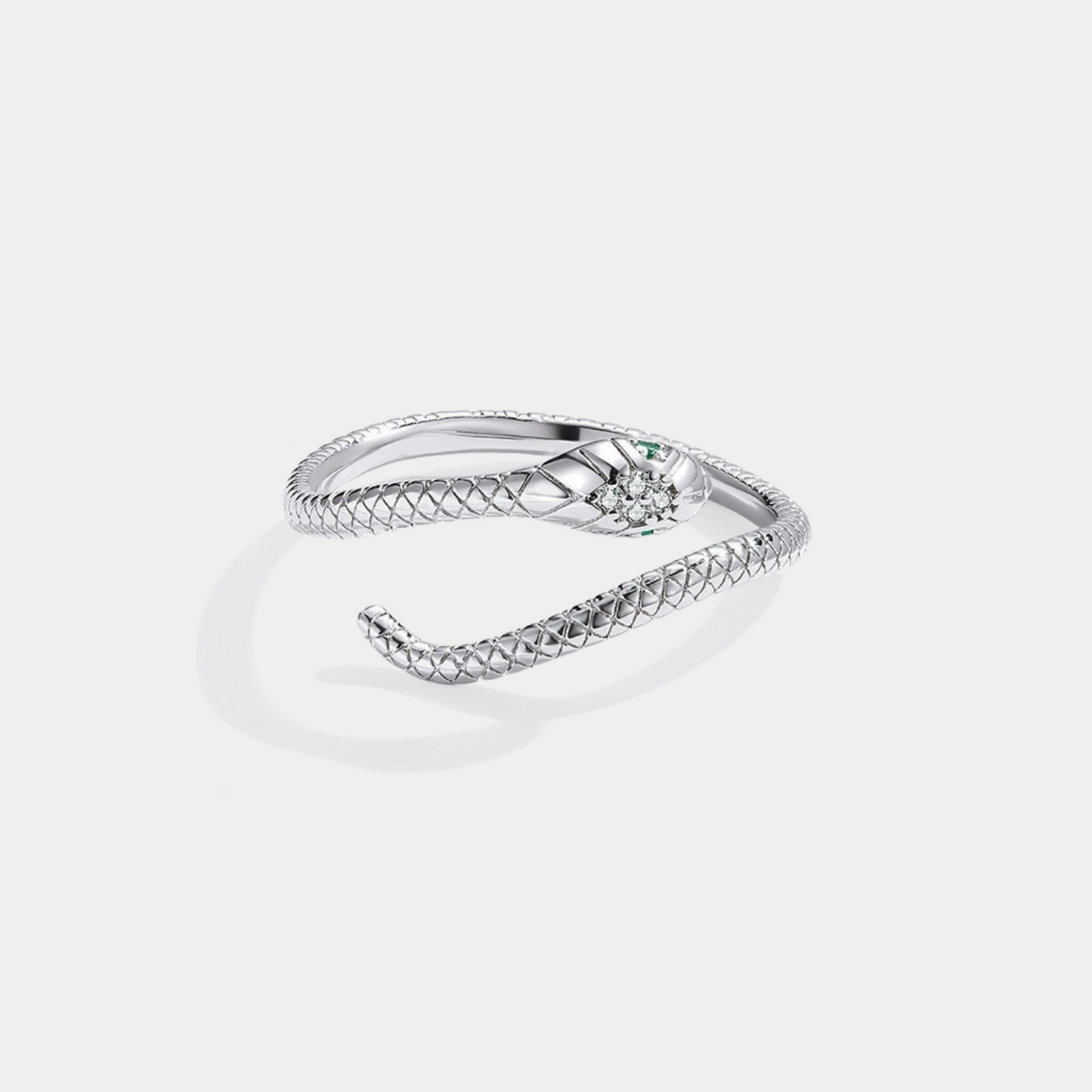 Minimalist Snake Stacking Bypass Wrap Ring in Solid Copper