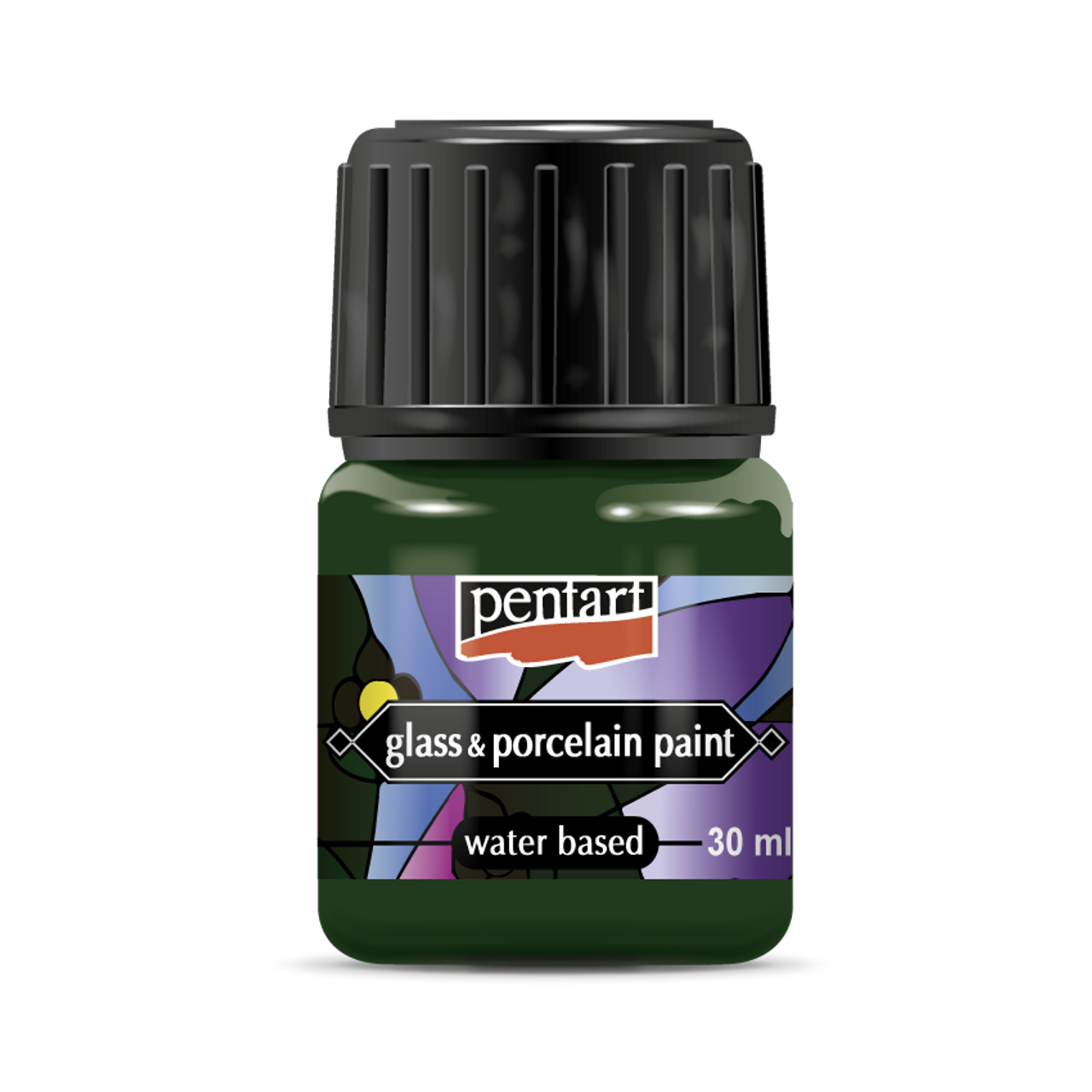 Pentart Glass and Porcelain Paint 30 ml - Green