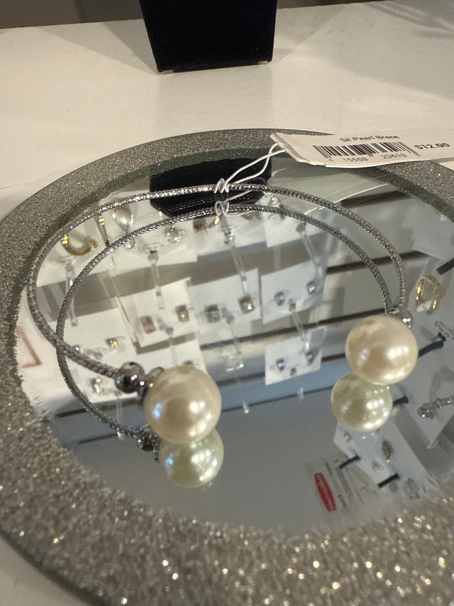 Silver Pearl Bracelet