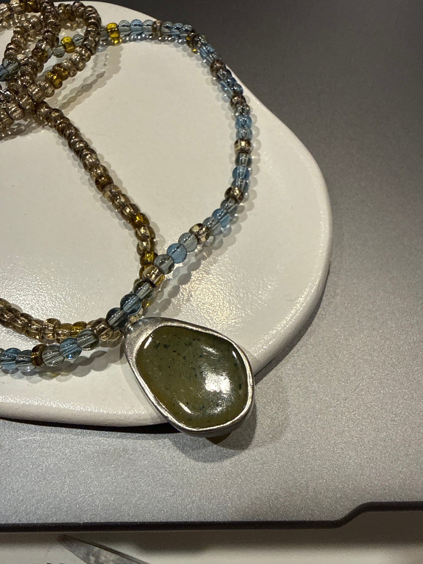 Handmade Beaded Statement Necklace
