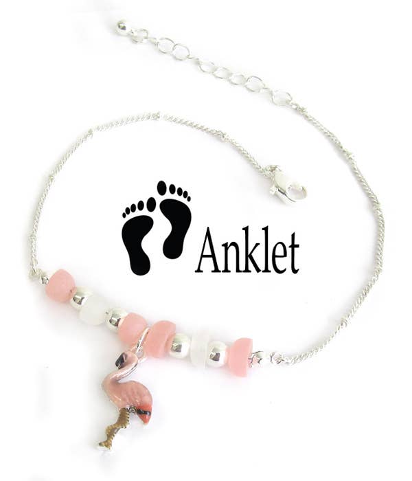 MULTI SEAGLASS ANKLET
