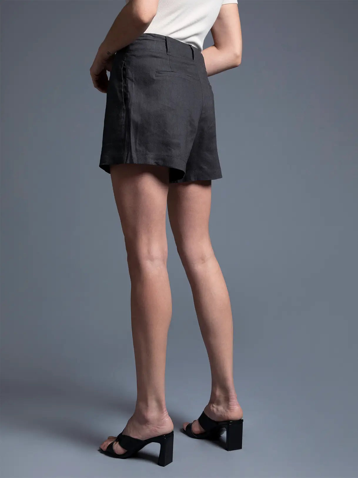 Tailored Shorts Black- Rosalia Shorts