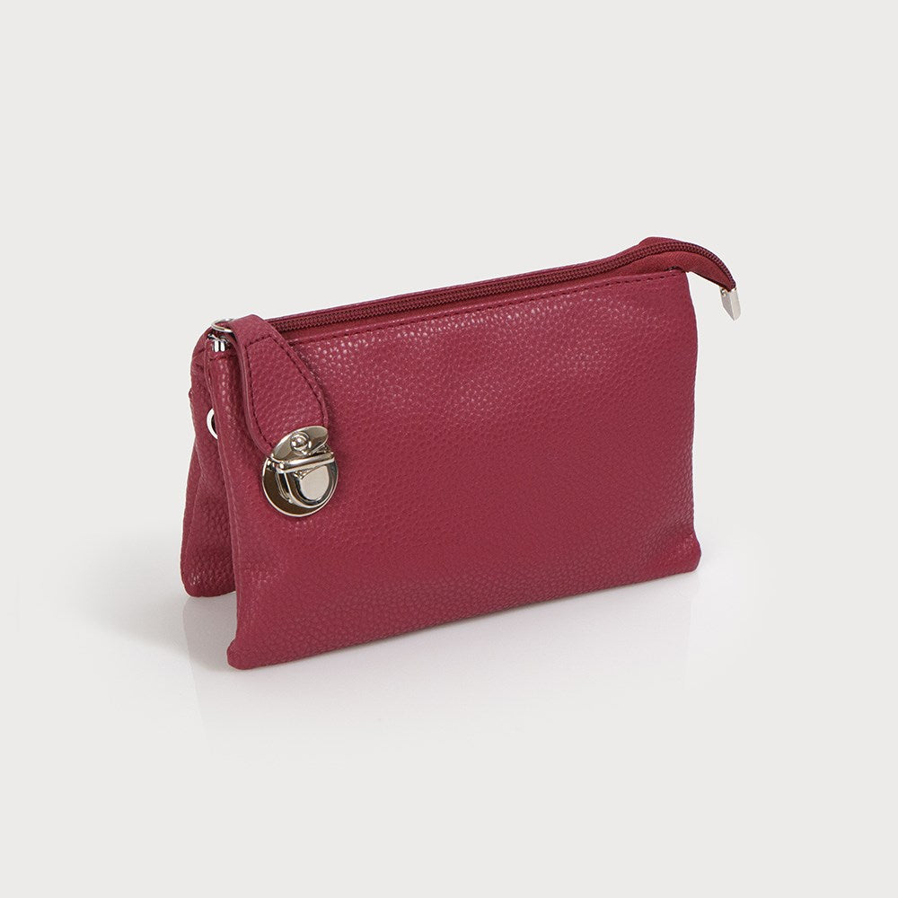 Caracol Cross Bag or Wristlet Ruby