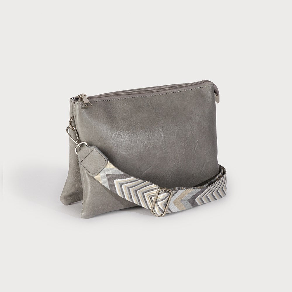 Caracol Large Crossbody Bag L-Gray