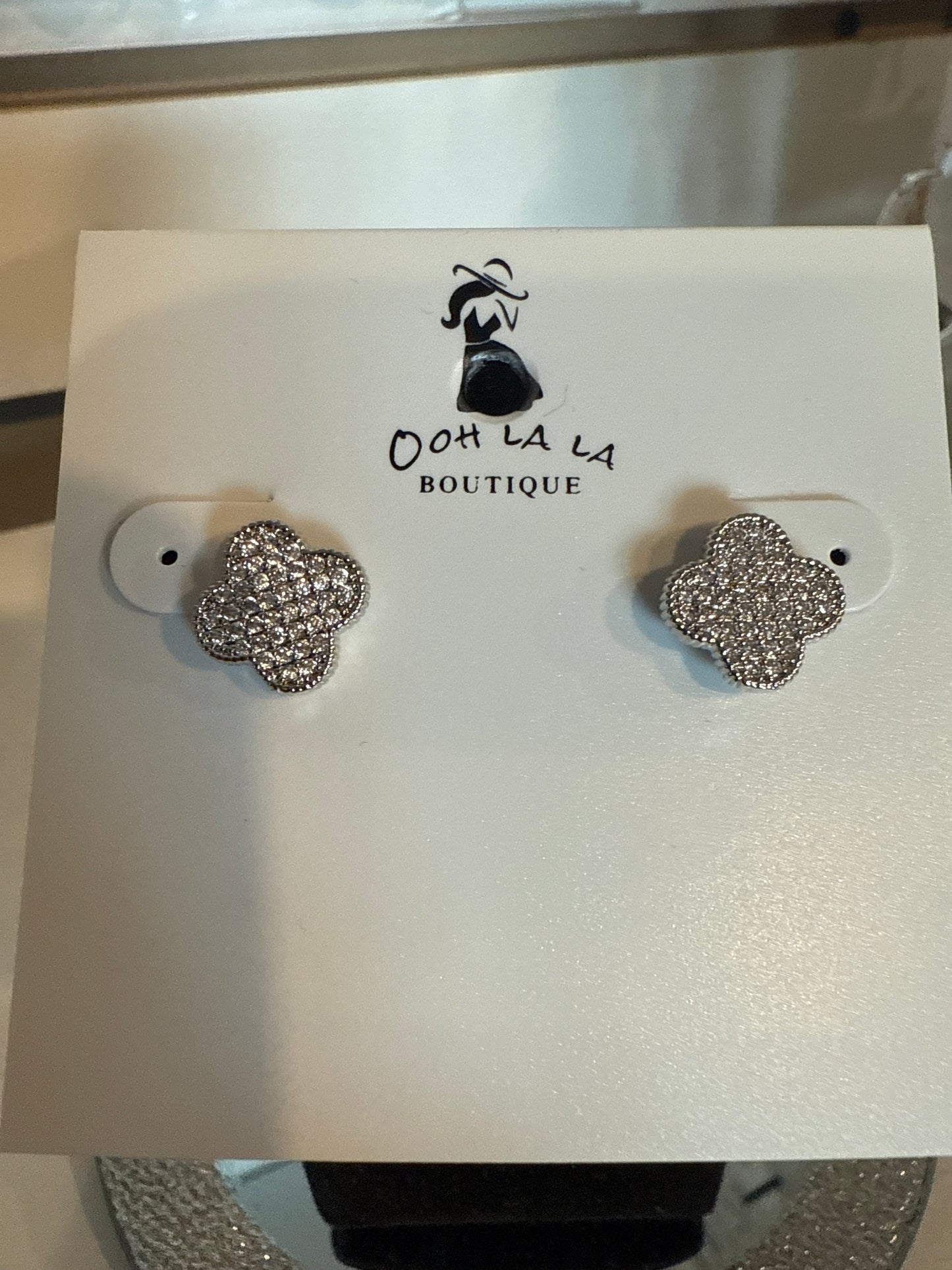 CZ Silver Clover
