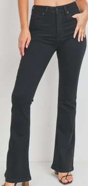 Jeans High Rise Flare Black - 12