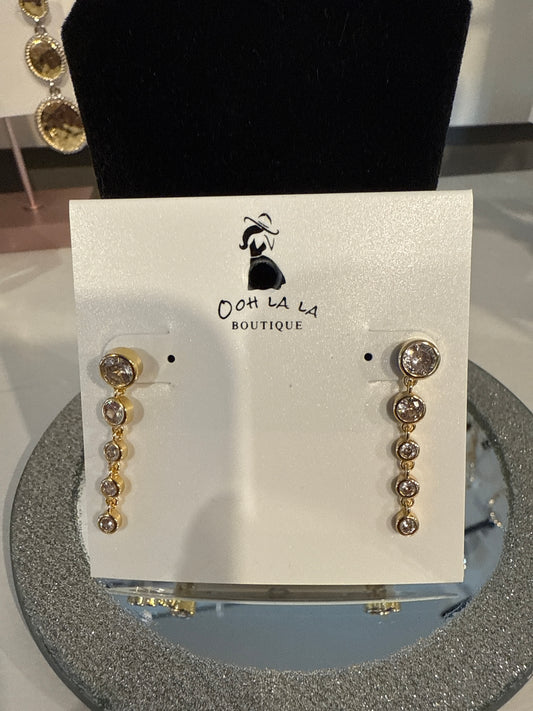 Gold Cz Dangle