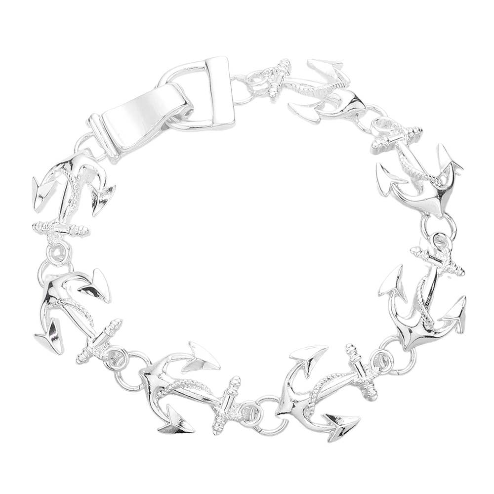 Nautical Anchor Link Magnetic Bracelet