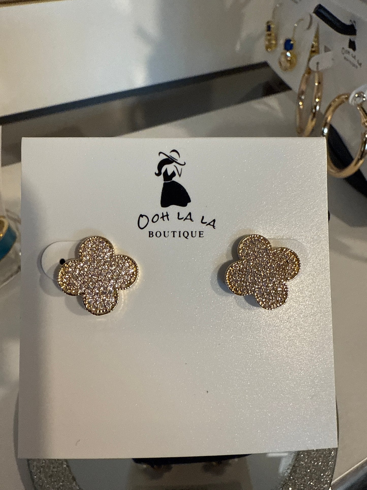CZ G Clover Stud