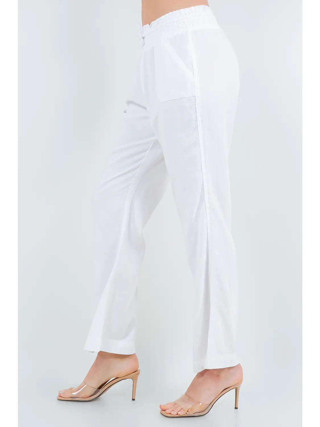 Oceanside Linen Blend Pull Up Pants