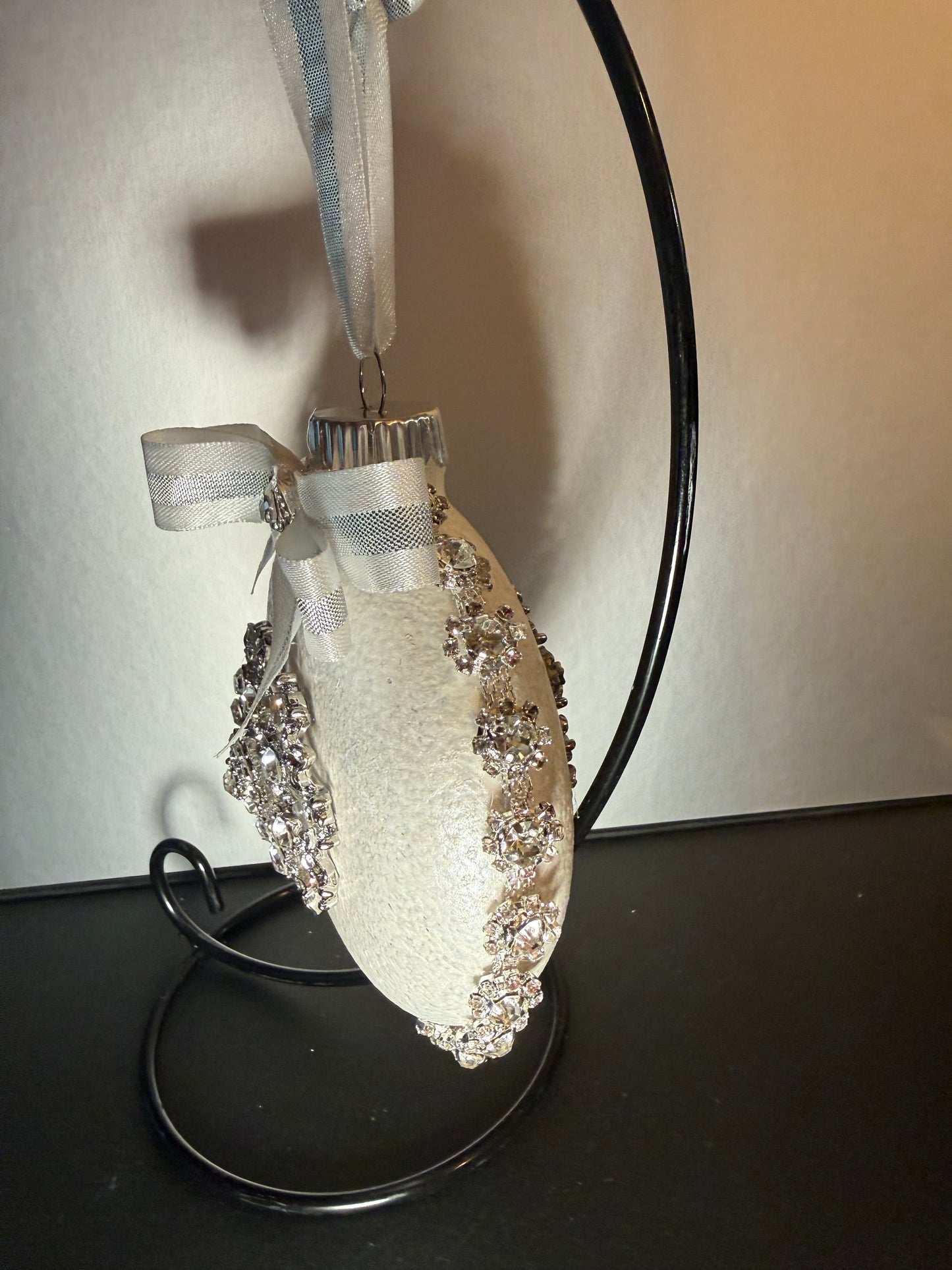 Handcrafted Luxe Jeweled Christmas Ornament - One of a Kind