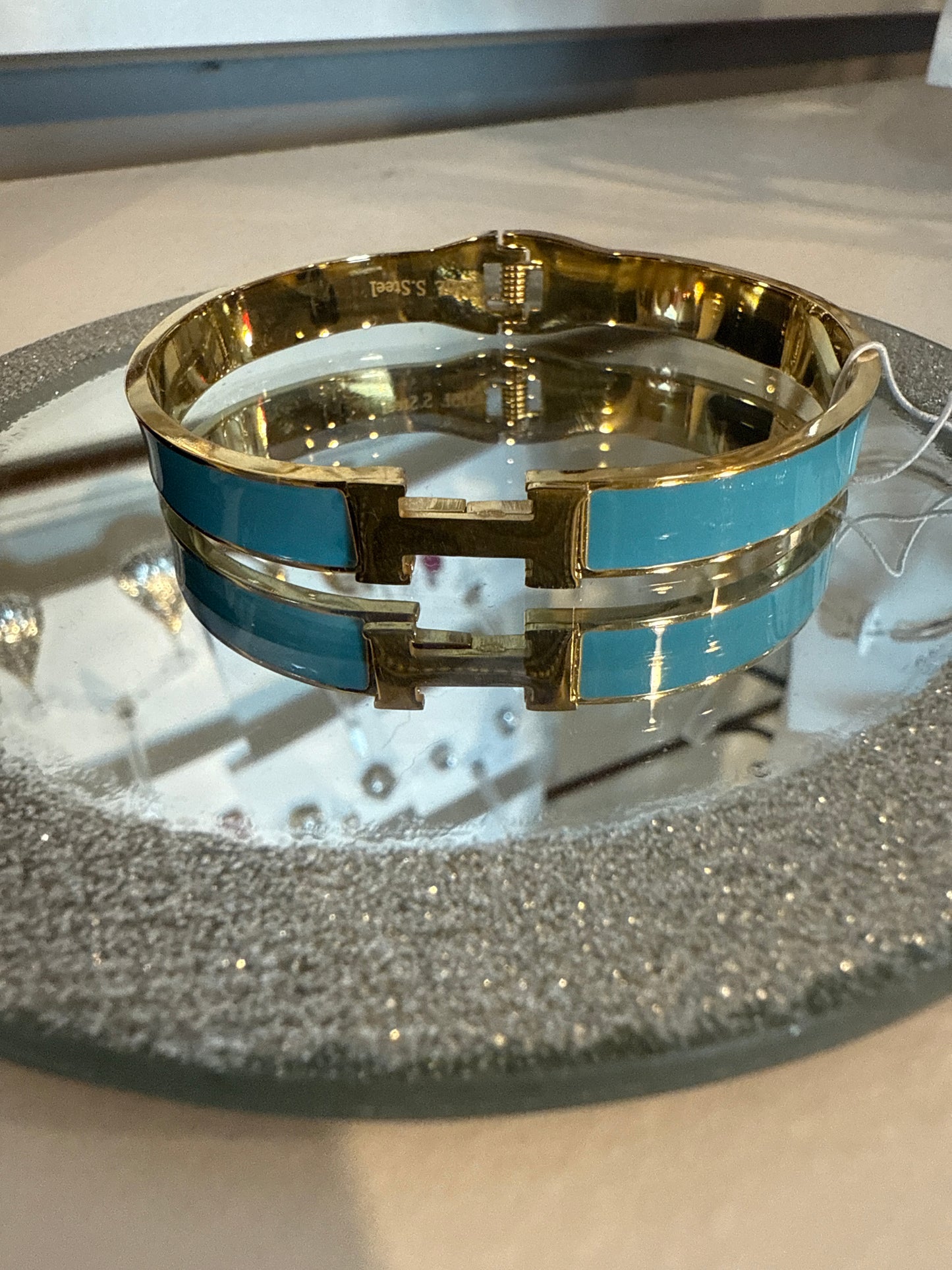 Gold Teal Bracelet