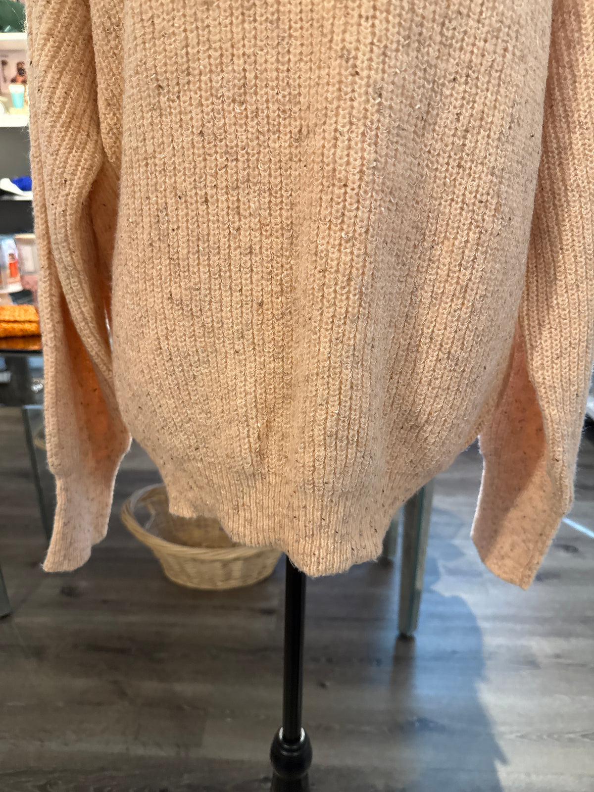 Hem & Thread Cozy Blush Knit Sweater