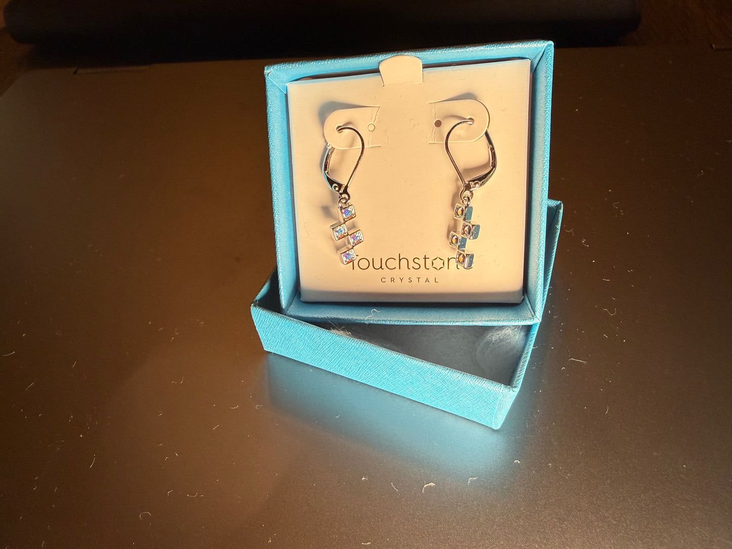 Touchstone Crystal by Swarovski Floating Cubes Earrings