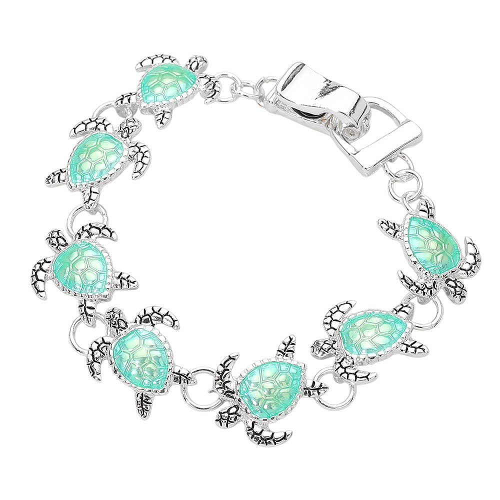 Sea Turtle Link Magnetic Bracelet