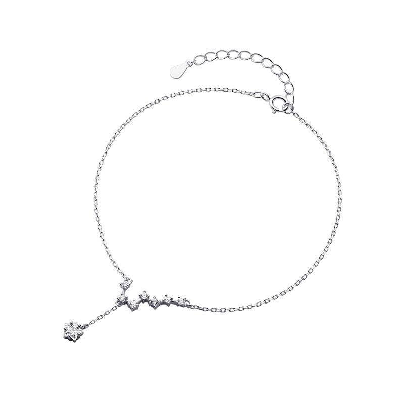 Big Dipper Star Ankle Bracelet Anklet in 925 Sterling Silver