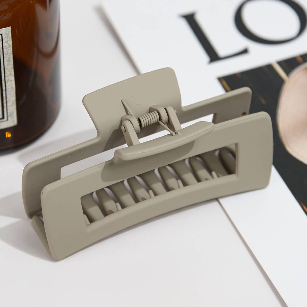 Matte Square Hair Claw Clip