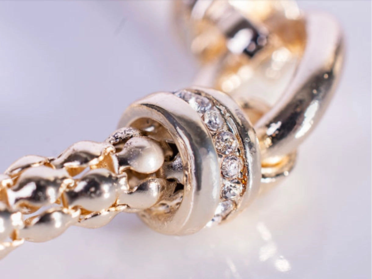 Golden Station Bracelet 16"