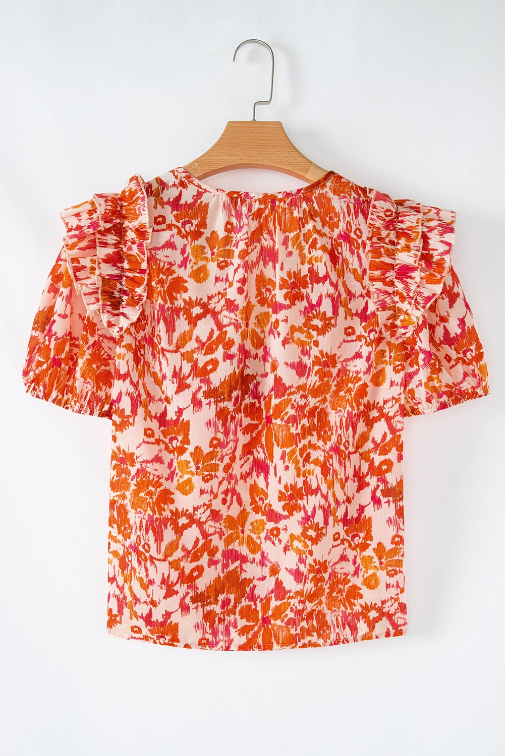 Floral Ruffled Blouse - S