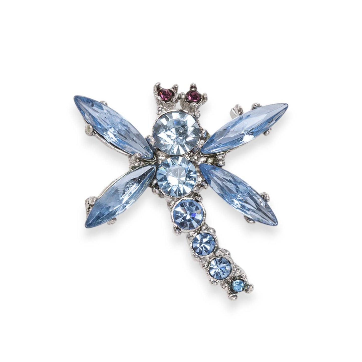 Crystal Dragonfly Brooch