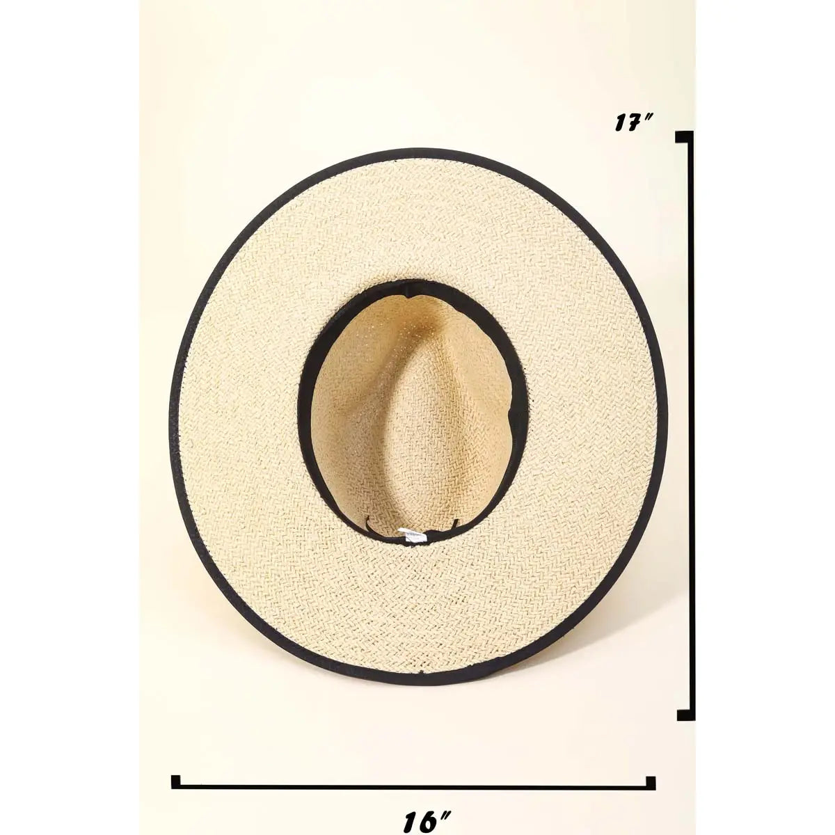 Straw Braided Ribbon Band Fedora Hat
