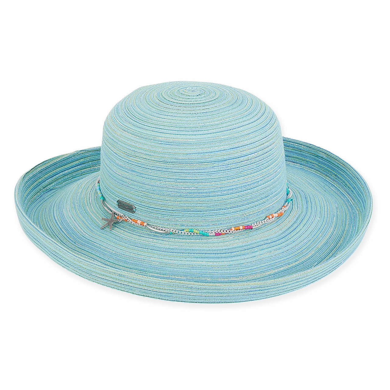 Poly Braid Up Brim Hat