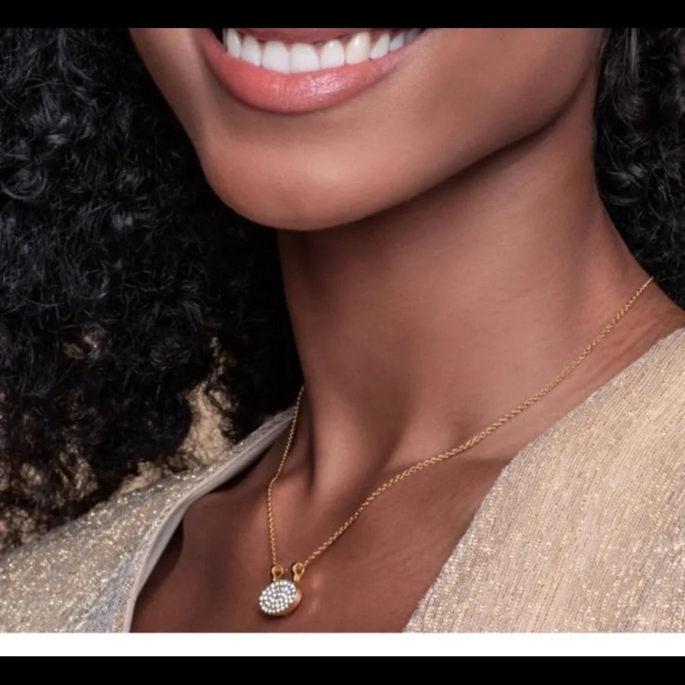 Touchstone Crystal by Swarovski Mini Disc Necklace