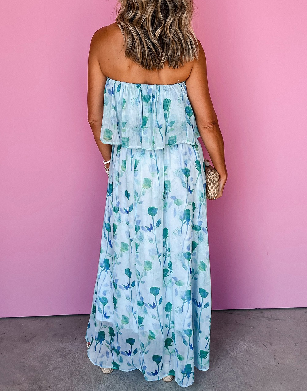 Floral Ruffled Maxi Dress