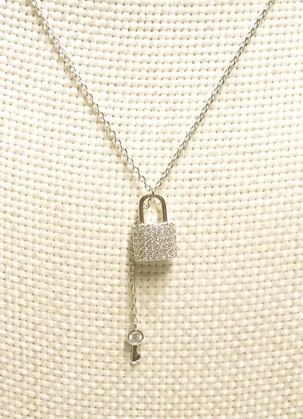 Lock & Key Necklace - Gold