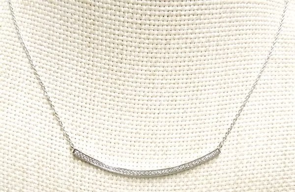 U Shape CZ Necklace
