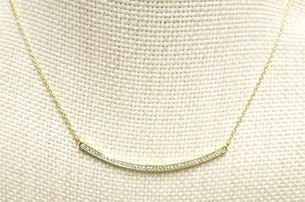 U Shape CZ Necklace