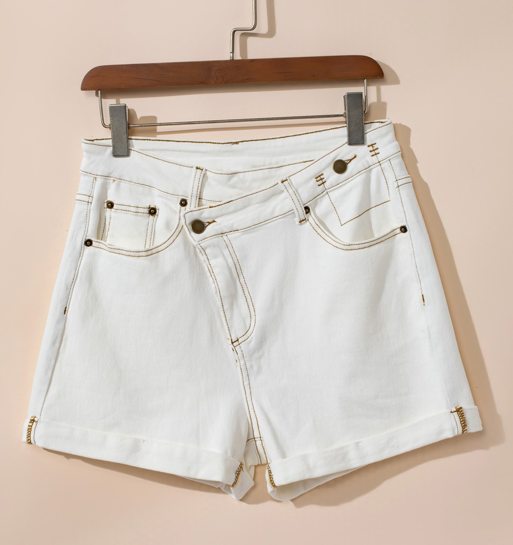 Asymmetric Waist Denim
