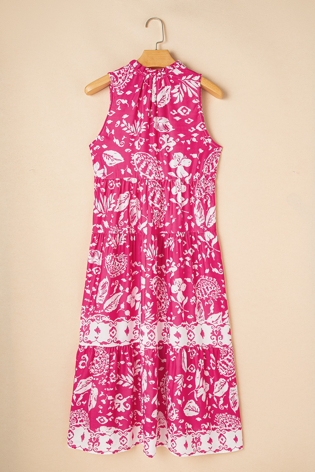 Rose Floral Midi Dress