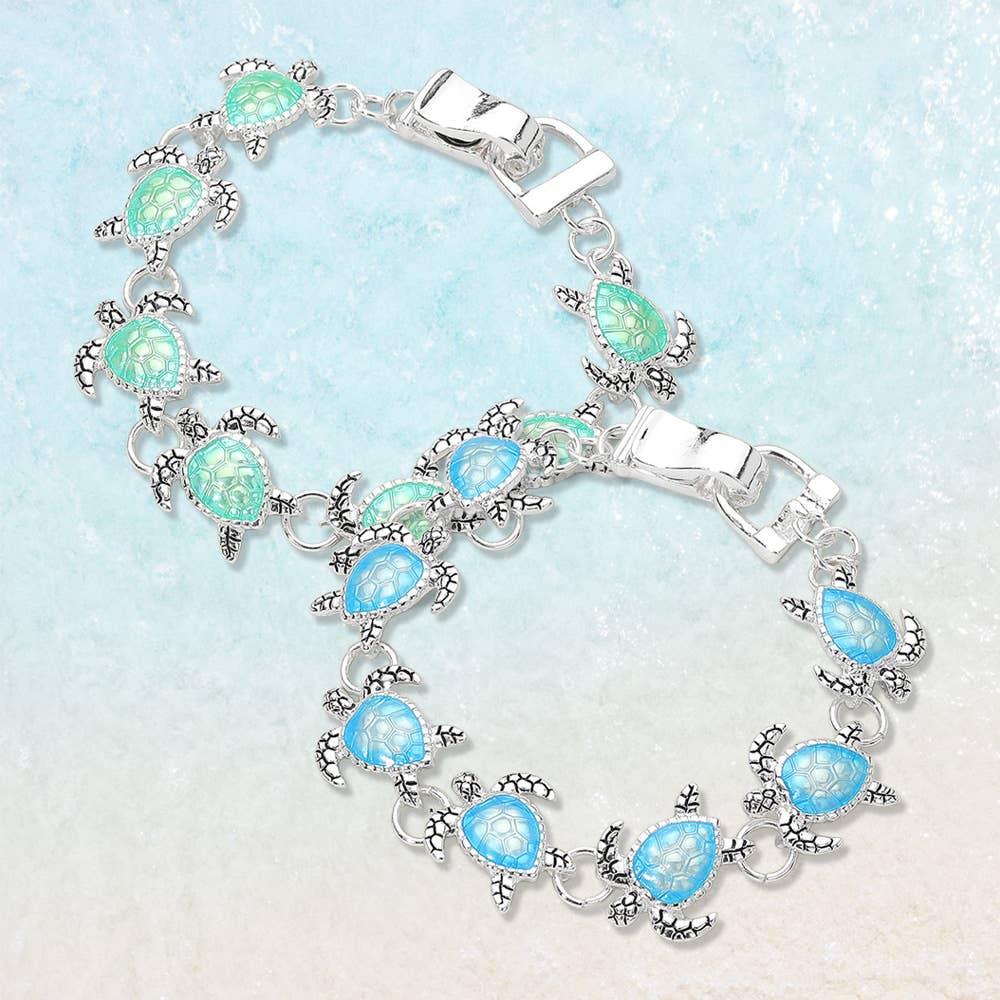 Sea Turtle Link Magnetic Bracelet