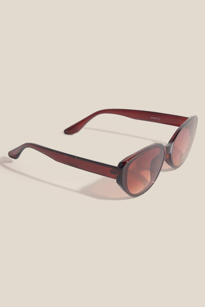 Thin Frame Oval Lens Sunglasses Set