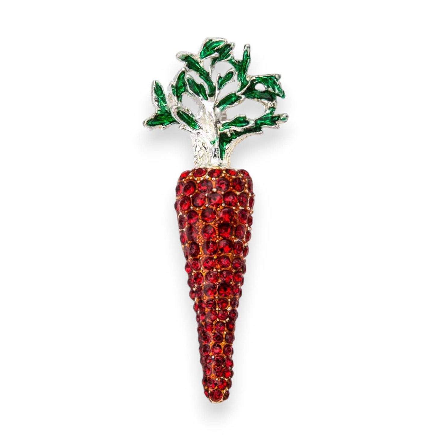 Easter Crystal Carrot Iconic Brooch