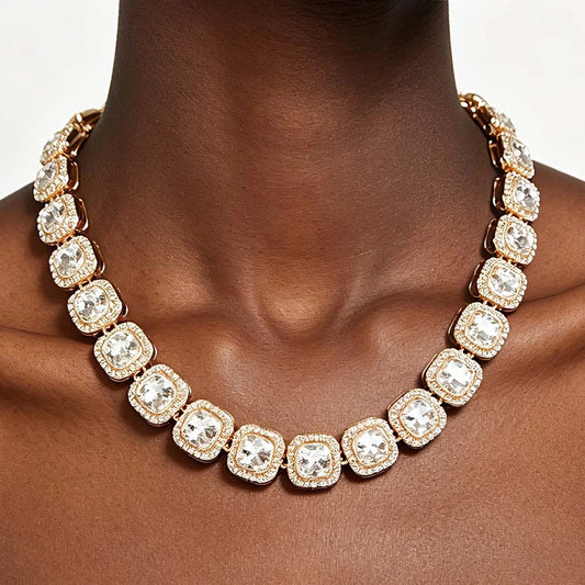 Rhinestone Chain Necklace