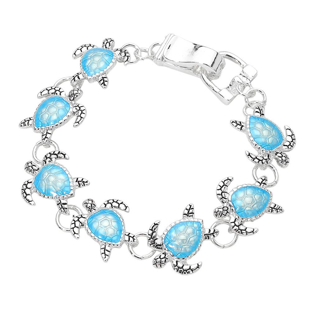 Sea Turtle Link Magnetic Bracelet