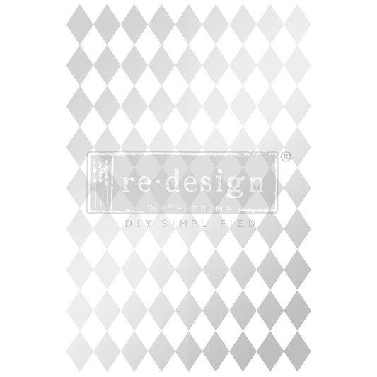 Redesign Transfers Silver Harlequin 24"x35"