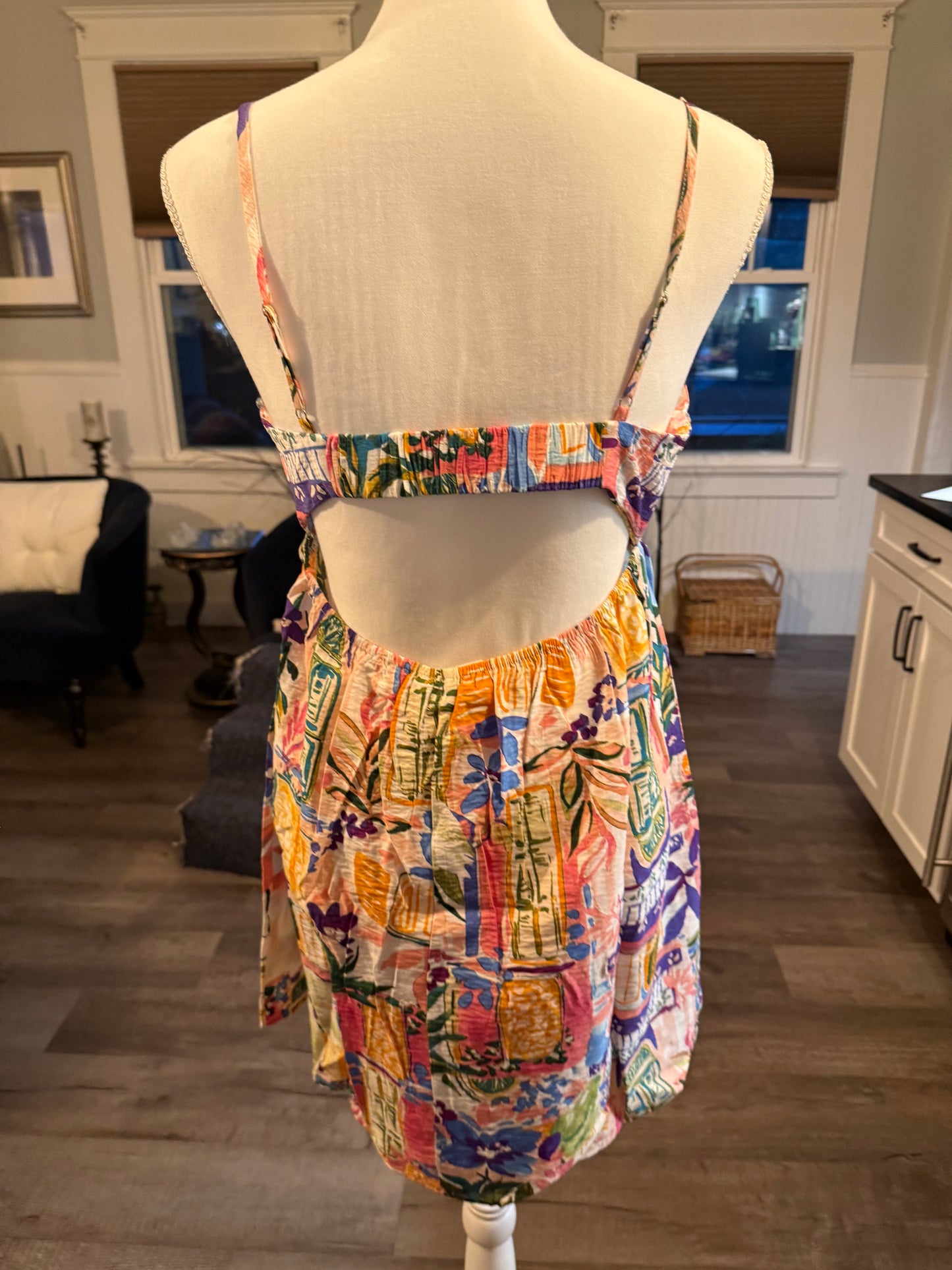 Bright Color Short Sundress