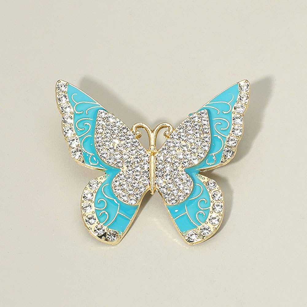 Rhinestone Pave Enamel Butterfly Bling pack
